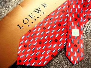 bvr5064♪良品♪【ＬＯＥＷＥ】ロエベ【ロゴ・ペンギン】ネクタイ