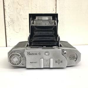 昭和レトロ 当時物「MAMIYA マミヤ 蛇腹マミヤ６ フォールディングカメラ OLYMPUS ZUIKO F.C. 1:3.5 f=7.5cm 革ケース付 シャッター作動」の画像6