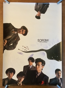 ■送料無料■ THE CHECKERS チェッカーズ 歌手 ロックバンド 男性7人組 藤井郁弥他 SCREW ポスター 印刷物 アンティーク/くKAら/KK-1891