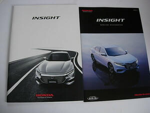  original catalog Honda INSIGHT ZE4 Honda Insight accessory catalog .2 point set 2018 year 12 month 