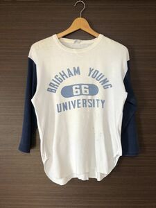 70's チャンピオン ベースボールTシャツ 染み込み