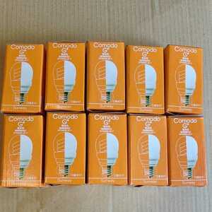 ■省エネ電球 10個セット E17口金 節電 蛍光ランプ 電球色 長寿命 8000時間 電気代1/5 