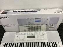 CASIO　カシオ　LK-218　光ナビゲーション　キーボード　元箱付　付属品多数　通電確認済み　電子キーボード　YT　現状品_画像2