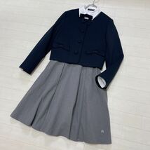 新品 pom ponette ポンポネット ジュニア フォーマル セット 3点セット ワンピース ブラウス 卒服 卒業式 お受験 面接 サイズM 150タグ付き_画像1