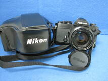 11596 Nikon ニコン FM ボディ 一眼 フィルムカメラ ブラック NIKKOR 50mm 1：1.4 レンズ FM 中古 動作未確認_画像1