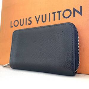■極美品■ ルイヴィトン Louis Vuitton タイガ ノワール ジッピーコインパース 小銭入れ レザー メンズ レディース N63076 定価約5万