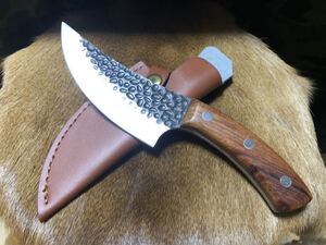 スキナー ナイフ / キャンプ アウトドア ブッシュクラフト 登山 猪狩り 鹿狩り BBQ 1円スタート