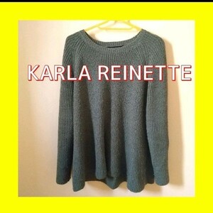 KARLA REINETTE カーラレネット ニットセーター グリーン 秋服冬服