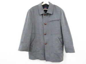【1円】UOMO LEBOLE ウモ カシミヤ混コート 48 グレー メンズ 240001057716