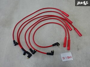  unused ACCEL accelerator plug cord 6 pcs set 8mm red red L type L6 S30 Fairlady Z S30Z L20 immediate payment shelves 9-3-J