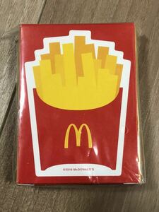 【McDonald's】ほぼ新品　マクドナルド　オリジナルトランプ　マックフライポテト　2016年　日本製／マックマクドカードゲーム
