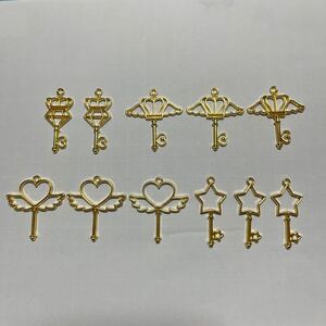 魔法ステッキ ゴールド レジン枠 ハンドメイド まとめ売り 11個