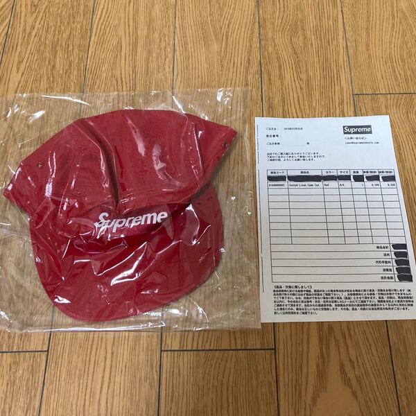 シュプリーム 新品未使用 Supreme18ss キャップ 納品書コピー