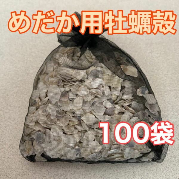 広島県産 牡蠣殻 4〜8mm 80g×100袋 アクアリウム 水質調整 めだか