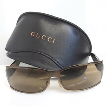 1円～GUCCI グッチ GG2798/S GGロゴ 69□09 115 メタルフレーム マーブル シルバー×グレー メンズ アイウェア サングラス ケース付 8686_画像1