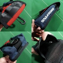 □ブリーフィング コーデュラナイロン素材 ニコン COOLSHOT ポーチ SCOPE BOX POUCH HOLIDAY ネイビー/レッド 未使用!!!□_画像4