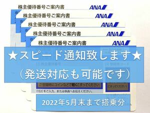 【スピード通知・発送もOK】ANA 全日空 全日本空輸 株主優待券 1枚 （有効期限2022年5月31日）③