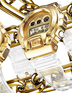 1円開始 G-SHOCK 黄金の透明クリアスケルトン 質感高い金属ベゼル 逆輸入 G-SHOCK 20気圧防水 CASIO 新品 メンズ 腕時計 Gショック 耐衝撃