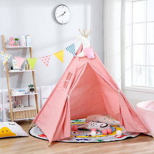  Kids tent [ Mill key pink -yo-M size ]tipi- stylish Northern Europe window girl folding type intellectual training 20c14-