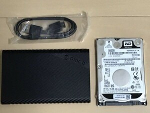 HDDケース ストライプ紋 2521U3-BK ORICO 2.5インチ USB3.0 SSDケース SATA3.0 ドライブケース UASP対応 5Gbps高速 9.5mm/7mm 4TBまで　