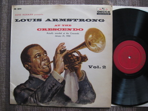 ☆LOUIS ARMSTRONG ルイ・アームストロング♪アット・ザ・クレッセンド 第2集☆DECCA テイチク JDL 5044☆ペラジャケLP☆