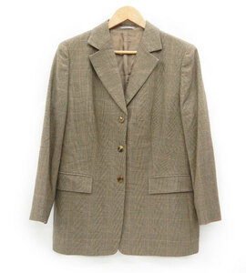  Burberry Glenn check 3B tailored jacket FF3794 lady's size 13 wool jacket BURBERRY LONDON