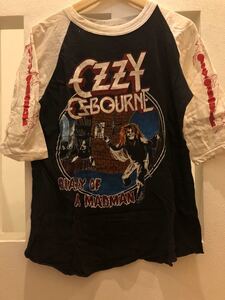 オジーオズボーン OZZY OSBOURNE ヴィンテージ バンT ラグラン
