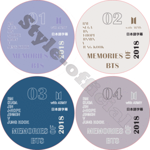 BTS MEMORIES OF 2018 (4枚セット) 日本語字幕 / 防弾少年団 バンタン