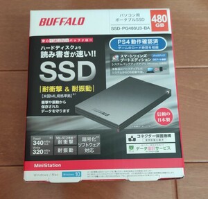 新品 480GB 外付けSSD ポータブルSSD BUFFALO バッファロー