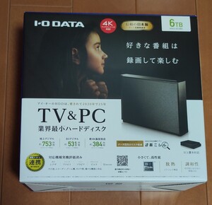 新品未開封品 6TB 外付けハードディスク アイ・オー・データ I-O DATA 外付けHDD