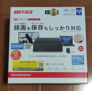 新品未開封品 4TB 外付けハードディスク 外付けHDD BUFFALO