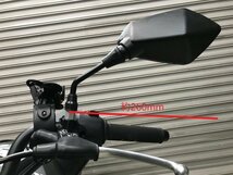 m 新品 M8 正ネジ 汎用 ミラー 左右SET マグナ FTR CRM NS VTR カブ NC700 X4 CB1300 CB1000 R125 MT25 MT03 MT07 MT09 シグナス SRX TRX_画像3