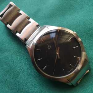 [ price cut ]Calvin Klein wristwatch beautiful goods family storage goods 