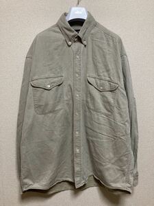 80's90's USAヴィンテージ OLD GAP ギャップ 長袖シャツ ボタンダウンシャツ XL /グレー系　オールドギャップ 90年代