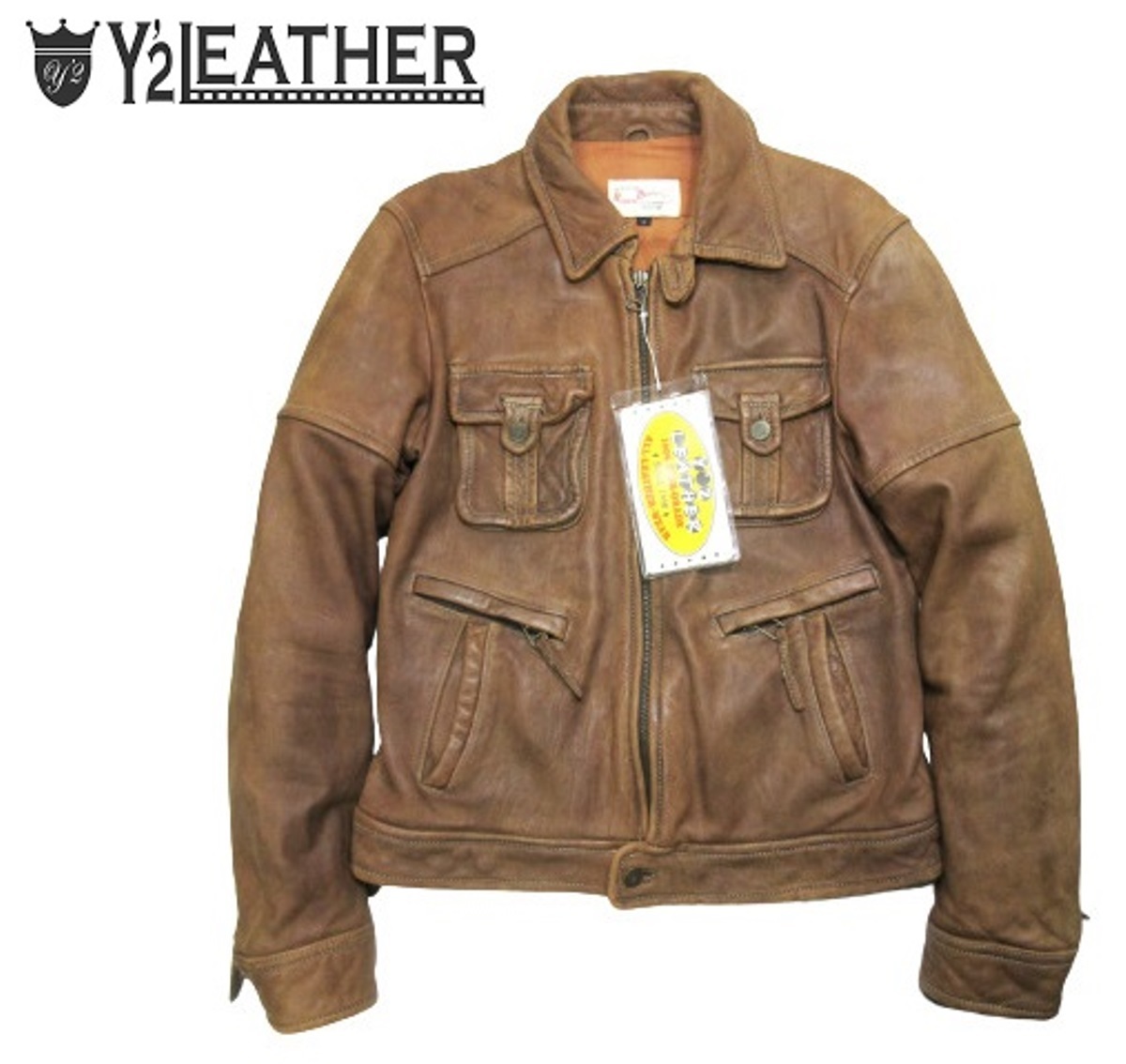 人気の ストライクゴールド Y'2 LEATHER 馬革ジャケット レザージャケット 正規取扱店 馬革ジャケット LEATHER Y'2 ストライクゴールド レザージャケット