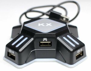 14 00335 ☆ OMKUY KX Adapter キーボード・マウス接続アダプター ゲーミングコントローラー変換アダプター【アウトレット品】