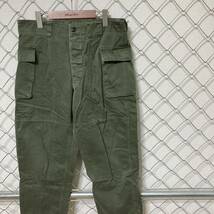 防衛庁 1982年製 裁縫 札幌刑務所 陸上自衛隊 作業服ズボン パンツ 桜Qマーク 2_画像1