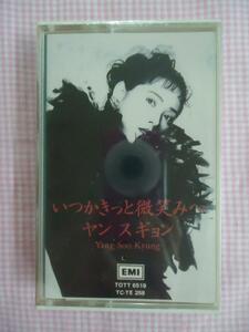 ヤンスギョン いつかきっと微笑みへ 輸入カセット 新品 歌詞付 ルージュの涙 砂の愛 悲しい恋 罪人よ
