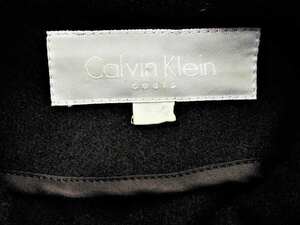 Calvin Klein カルバンクライン ステンカラーミディアムコート フルジップ ダークブラウン 9 古着 レディース GV-14 20220114