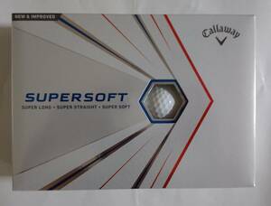 送料無料 新品 キャロウェイ ゴルフボール スーパーソフト SUPERSOFT ホワイト 白 2021年モデル 1ダース 12球 送料無料