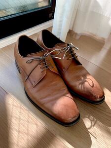 ビジネスシューズ 25.5cm 革靴 ブラウン