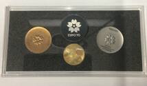日本万国博覧会記念メダル（K18　13.4ｇ、銀925　18.4ｇ　）_画像1