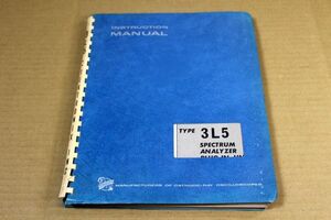 021/Tektronix Type3L5(SPECTRUM ANALYZER PLUG-IN UNIT)/ INSTRUCTION MANUAL