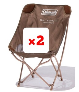 新品 未使用 未開封 COLEMAN コールマン ヒーリングチェア 2脚 セット BEAUTY&YOUTH コラボ