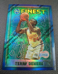 95-96 Topps FINEST #102 REFRACTOR【TERRY DEHERE】