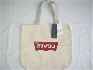 ★新品 Levi's×earth music&ecology リーバイス×アース ミュージック＆エコロジー Levi's for earth トートバッグ 生成り ロゴ文字反転★