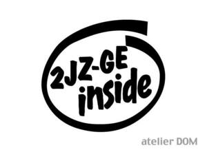 INSIDE ステッカー 2JZ-GE インサイド マーク2 チェイサー クレスタ ソアラ クラウン スープラ