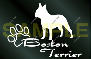  little largish dog. sticker Boston terrier DOG dog seal 