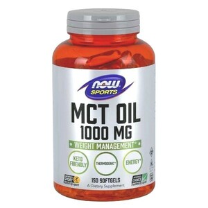 【 1000mg 150粒 】NOW MCTオイル : 中鎖脂肪酸オイル ケトン体ダイエット