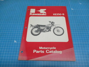 F即決&送料無料!KE250-B1.B2.B3用パーツカタログ0127　1978年発行.カワサキ.整備書.99997-682-01.英語表記.当時.パーツリスト